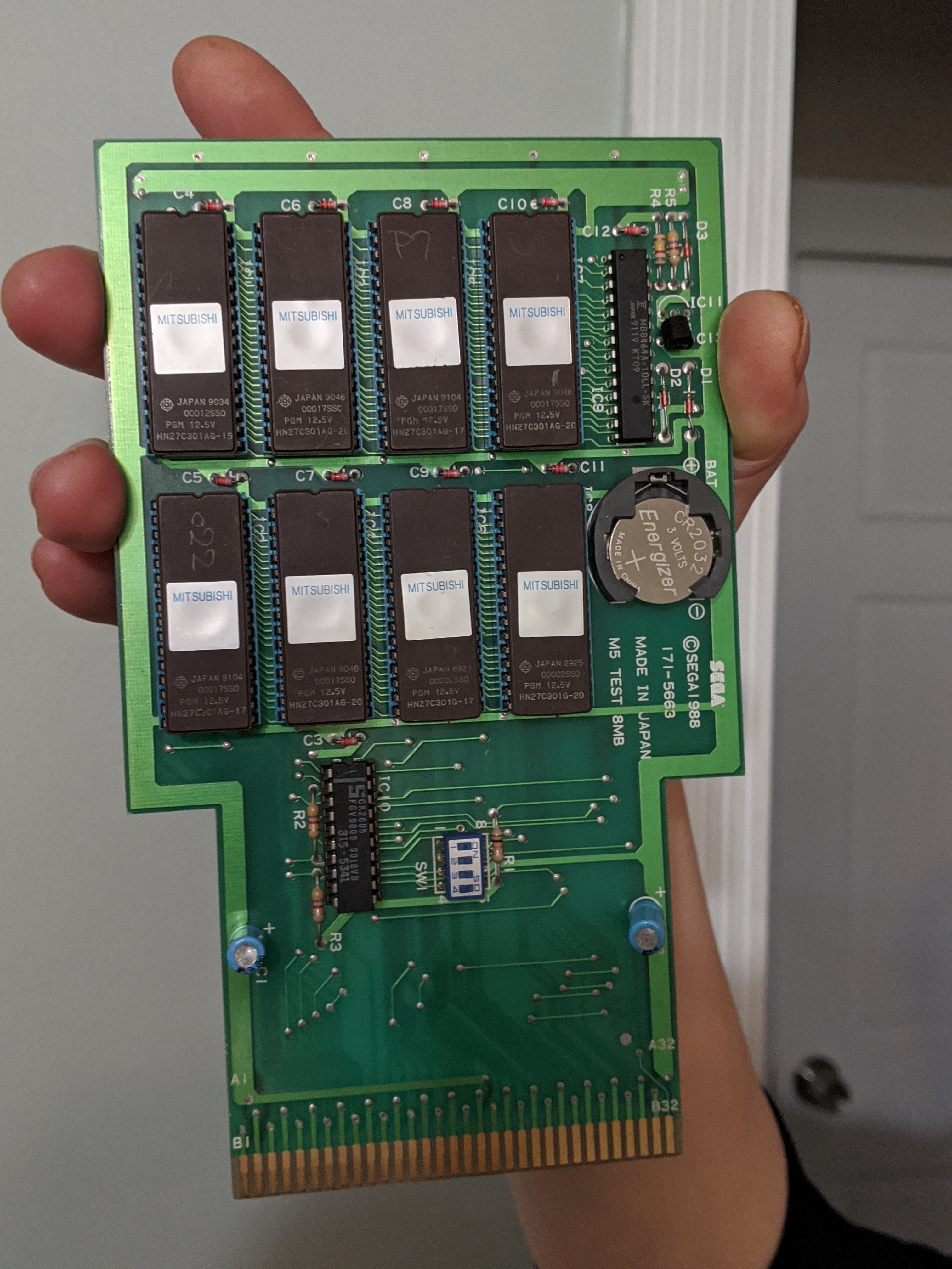 Sega Genesis/mega Drive Cartridge Circuit Board 